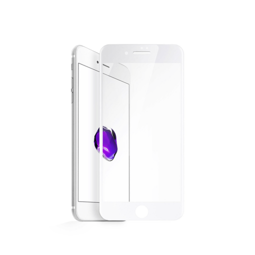 iPhone 8 iPhone 7 täisekraan kaitseklaas valge