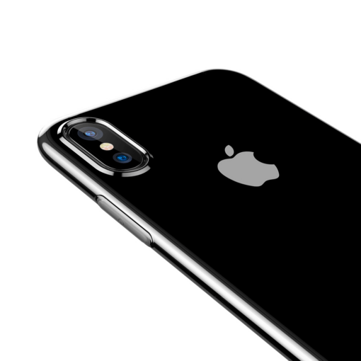 iPhone X ümbris Baseus Simple Gel TPU silikoon läbipaistev 4