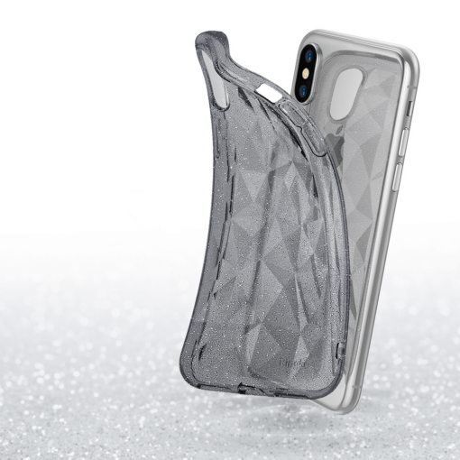 iPhone X ümbris Ringke Air Prism Glitter 3D silikoonist ümbris hall 2