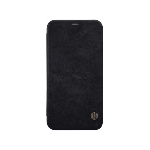 iPhone X ümbris kaaned Nillkinn Qin nahk leather must 1