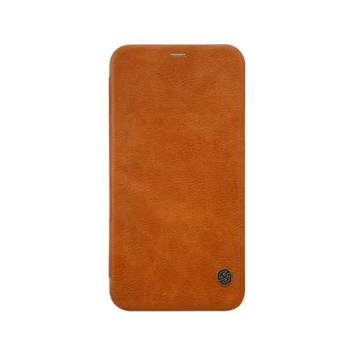 iPhone X ümbris kaaned Nillkinn Qin nahk leather pruun 1