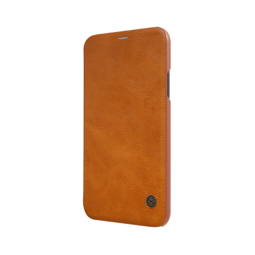 iPhone X ümbris kaaned Nillkinn Qin nahk leather pruun 3