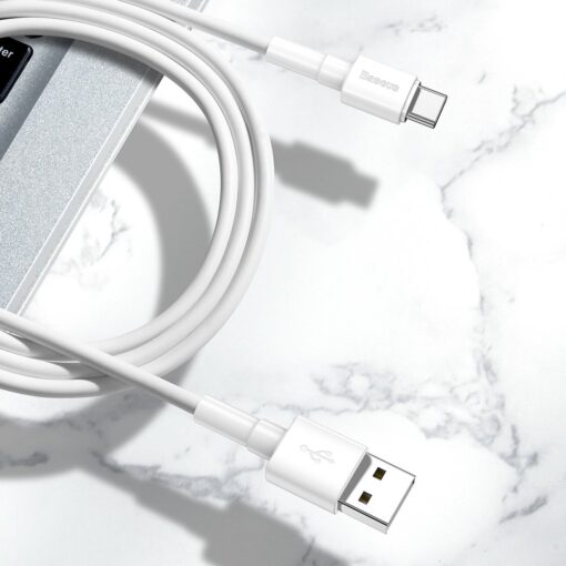 Valge USB to USB C laadija Samsung Huawei Xiaomi 21134000