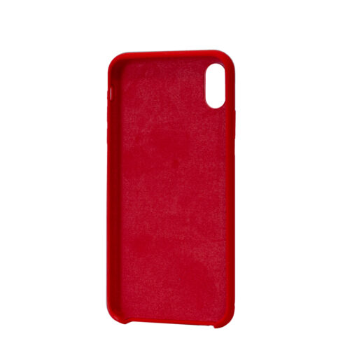 iPhone XS Max silikoonist ümbris punane eest
