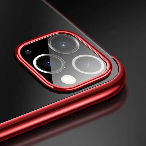iPhone 11 ümbris silikoonist punaste läikivate servadega 3