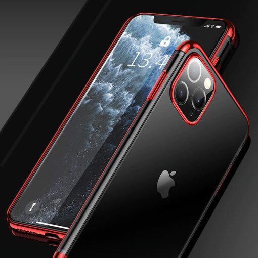iPhone 11 ümbris silikoonist punaste läikivate servadega 4