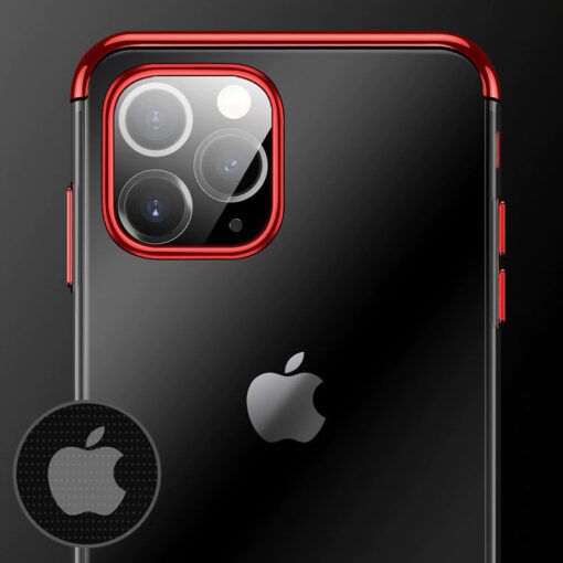 iPhone 11 ümbris silikoonist punaste läikivate servadega 7
