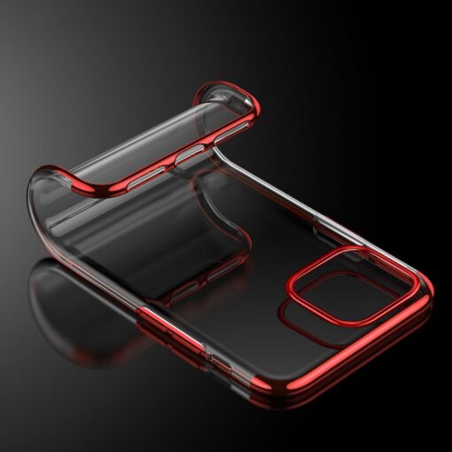 iPhone 11 ümbris silikoonist punaste läikivate servadega 8