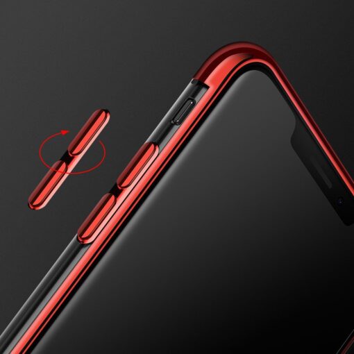 iPhone 11 ümbris silikoonist punaste läikivate servadega 9