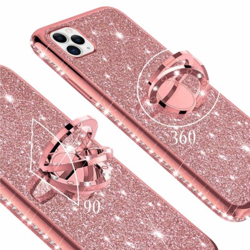 iPhone 11 ümbris teemant roosa silikoonist 1