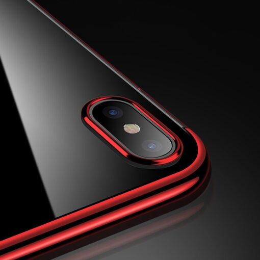 iPhone XS ja X ümbris silikoonist punaste servadega 7
