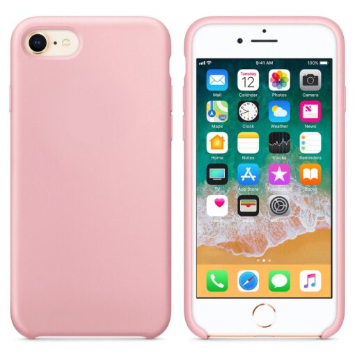 iPhone SE 2020 iPhone 8 ja iPhone 7 pehmest silikoonist roosa ümbris 2