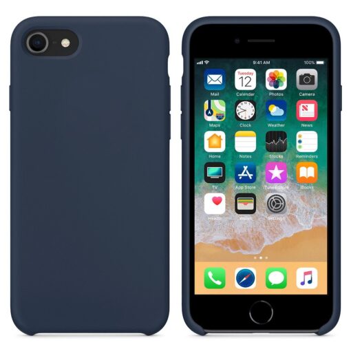 iPhone SE 2020 iPhone 8 ja iPhone 7 pehmest silikoonist tumesinine ümbris 3