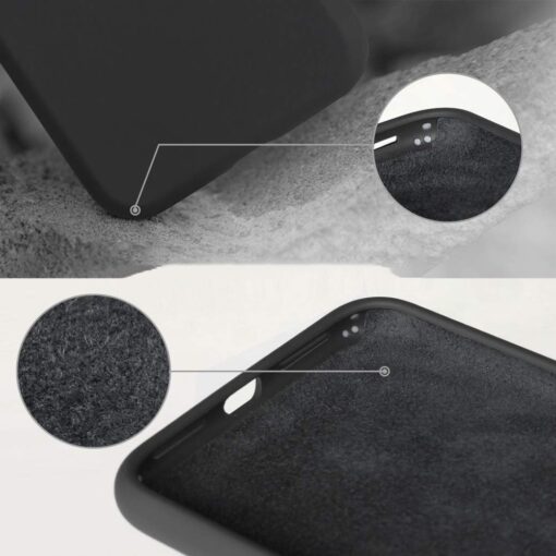 iPhone XR silikoonist kaaned musta värvi soft touch 3