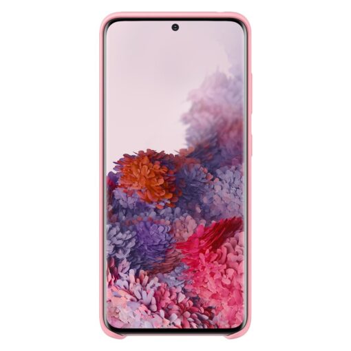Samsung S20 ümbris silikoonist roosat värvi eest