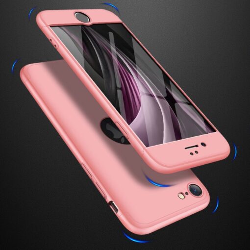 eng pl GKK 360 Protection Case Front and Back Case Full Body Cover iPhone SE 2020 pink 61216 5