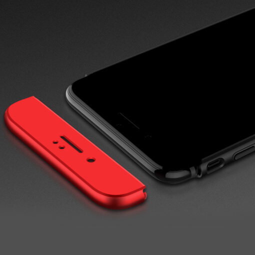 iPhone 8 360 plastikust ümbris must punane 2