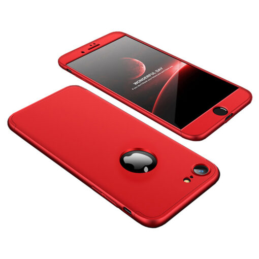 iPhone 8 360 plastikust ümbris punane