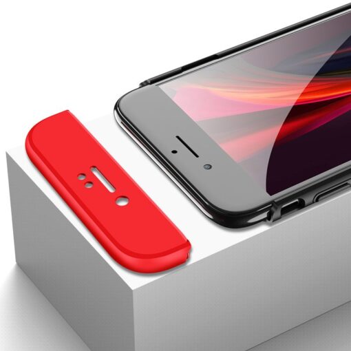 iPhone SE 2 360 kaaned plastikust punane must 11