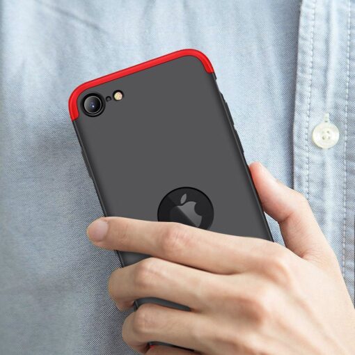 iPhone SE 2 360 kaaned plastikust punane must 7