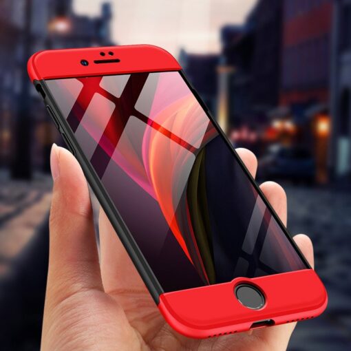 iPhone SE 2 360 kaaned plastikust punane must 9