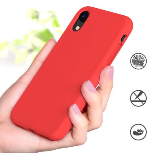 iPhone XR ümbris silikoonist punane 4