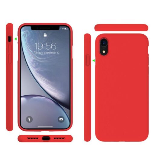 iPhone XR ümbris silikoonist punane 5