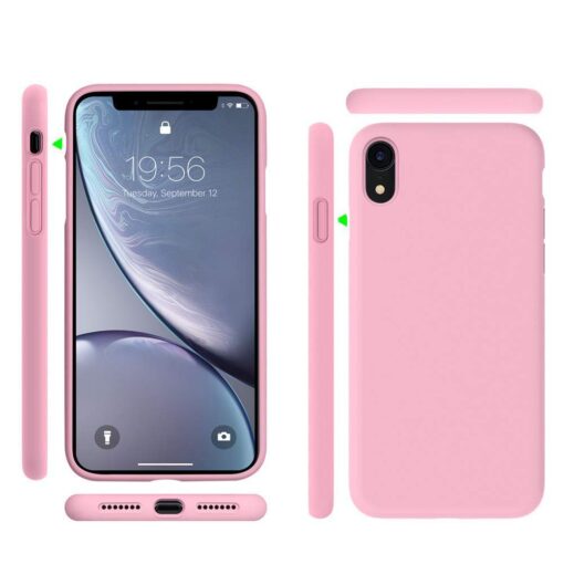 iPhone XR ümbris silikoonist roosa 4