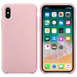iPhone XS roosa silikoonümbris