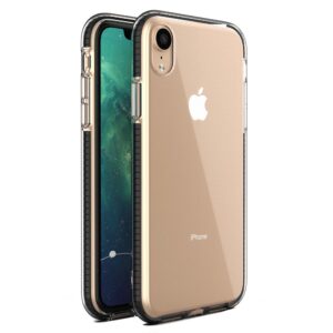 iPhone XR silikoonist ümbris musta raamiga
