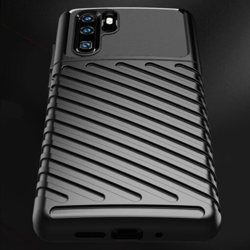 Huawei P30 Pro tugev silikoonist ümbris must värvi 5