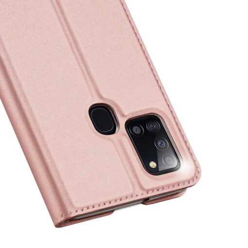 Samsung A21S kaaned roosat värvi kaarditaskuga dux ducis 17