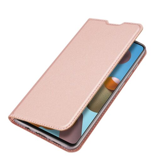 Samsung A21S kaaned roosat värvi kaarditaskuga dux ducis 18