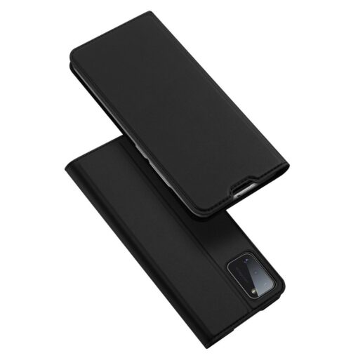 Samsung A41 kaarditaskuga kaaned musta värvi kunstnahast DUX DUCIS