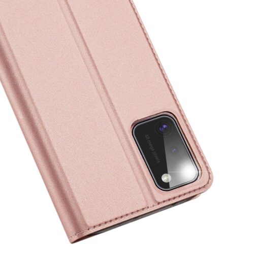 Samsung A41 kaarditaskuga kaaned roosat värvi kunstnahast DUX DUCIS 3