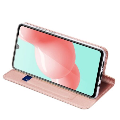 Samsung A41 kaarditaskuga kaaned roosat värvi kunstnahast DUX DUCIS 5