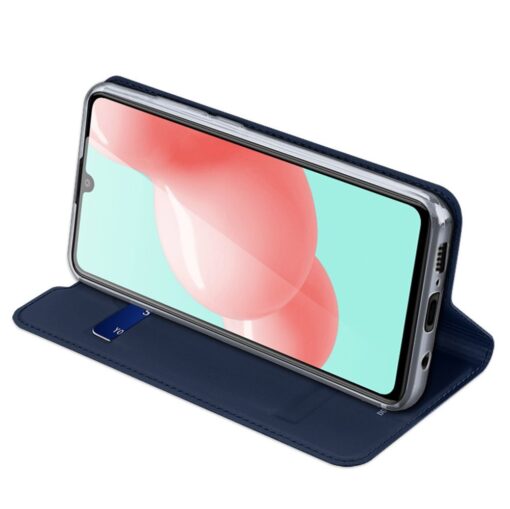 Samsung A41 kaarditaskuga kaaned sinist värvi kunstnahast DUX DUCIS 5