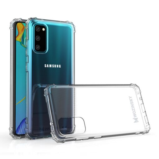 Samsung A41 läbipaistvast silikoonist tugevdatud nurkadega põrutuskindel ümbris 1