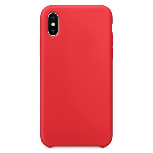 iPhone XS silikoonist ümbris punane 1