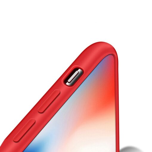 iPhone XS silikoonist ümbris punane 6