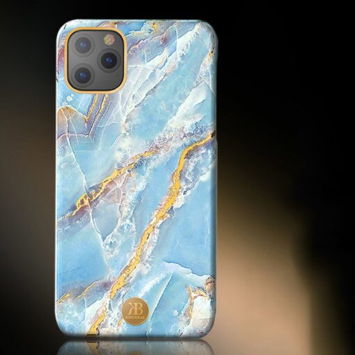 Kingxbar Marble Series case decorated printed marble iPhone 11 blue 2