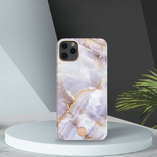 Kingxbar Marble Series case decorated printed marble iPhone 11 blue 3