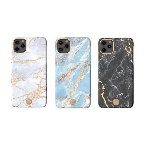 Kingxbar Marble Series case decorated printed marble iPhone 11 blue 6