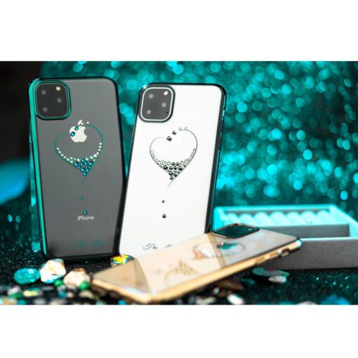 Kingxbar Wish Series case decorated with original Swarovski crystals iPhone 11 silver 12