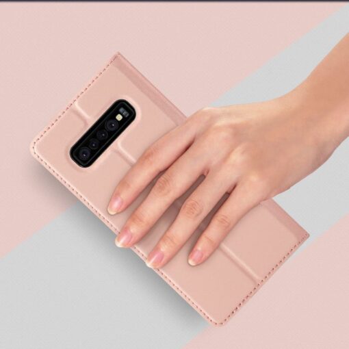 Samsung S10 kaaned DUX DUCIS Skin Pro Bookcase roosa 6