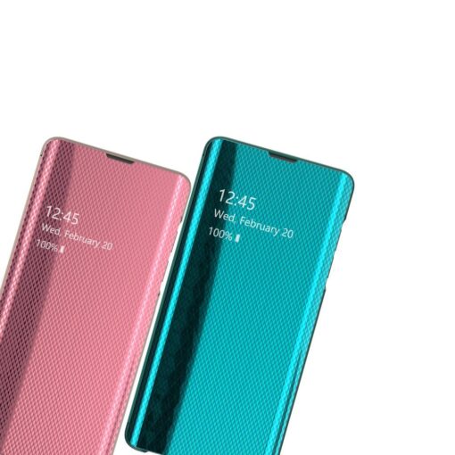 Samsung S10 kaaned Flip plastikust roosa 7