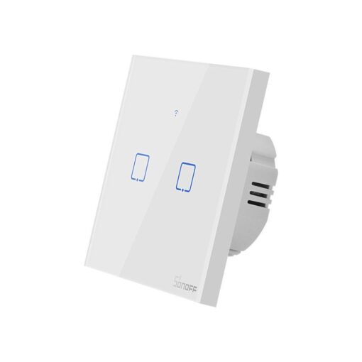 Sonoff T0EU2C TX kahe kanaliga puutetundlik seinalüliti WiFiga juhtmevaba valge IM190314010 1