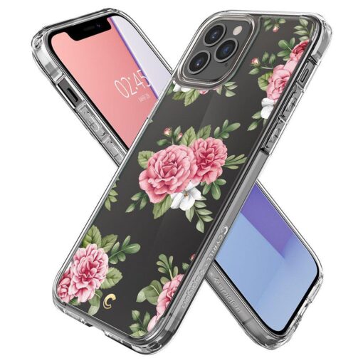 iPhone 12 12 Pro Spigen Cyrill Cecile ümbris silikoonist Pink Floral 5