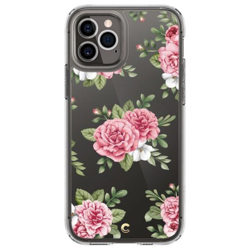 iPhone 12 12 Pro Spigen Cyrill Cecile ümbris silikoonist Pink Floral