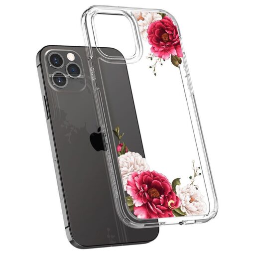 iPhone 12 12 Pro Spigen Cyrill Cecile ümbris silikoonist Red Floral 4